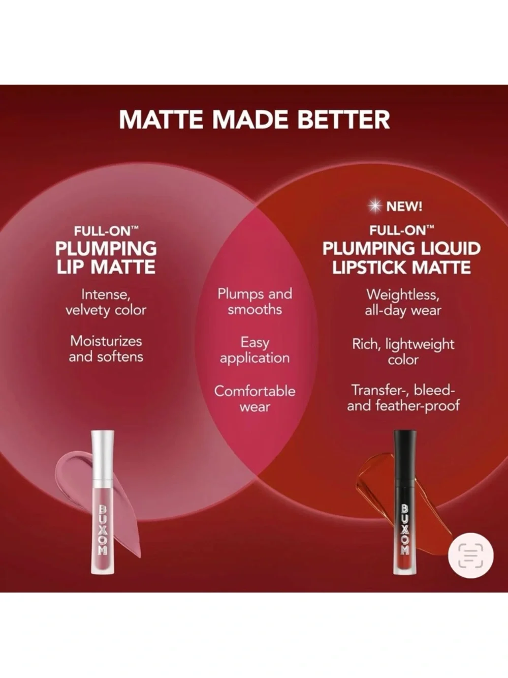 Buxom Heart’s On Fire Full On Plumping Matte Liquid Lipstick